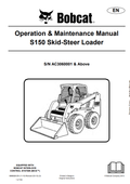 BOBCAT S150 SKID STEER LOADER OPERATION AND MAINTENANCE MANUAL 6986926 PDF