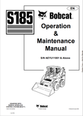 BOBCAT S185 OPERATION AND MAINTENANCE MANUAL 7168131 PDF