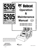BOBCAT S205 TURBO, S205 TURBO HIGH FLOW OPERATION AND MAINTENANCE MANUAL 6902839 PDF
