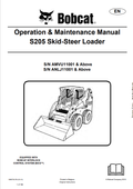 BOBCAT S220 SKID STEER LOADER OPERATION AND MAINTENANCE MANUAL 6989782 PDF