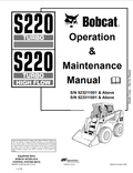 BOBCAT S220 TURBO, S220 TURBO HIGH FLOW OPERATION AND MAINTENANCE MANUAL 6902446 PDF
