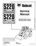 BOBCAT S220 TURBO, S220 TURBO HIGH FLOW SERVICE MANUAL 6902447 PDF