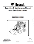 BOBCAT S330 SKID STEER LOADER OPERATION AND MAINTENANCE MANUAL 6986995 PDF