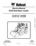 BOBCAT S330 SKID STEER LOADER SERVICE MANUAL 6904887 PDF