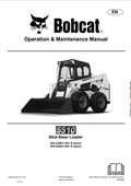 BOBCAT S510 SKID STEER LOADER OPERATION AND MAINTENANCE MANUAL 6990280 PDF