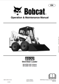 BOBCAT S530 SKID STEER LOADER OPERATION AND MAINTENANCE MANUAL 6990217 PDF