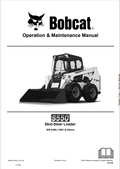 BOBCAT S550 SKID STEER LOADER OPERATION AND MAINTENANCE MANUAL 6990872 PDF