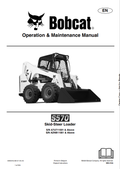 BOBCAT S570 SKID STEER LOADER OPERATION AND MAINTENANCE MANUAL 6990234 PDF