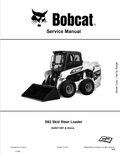 BOBCAT S62 SKID STEER LOADER SERVICE MANUAL 7353168 PDF