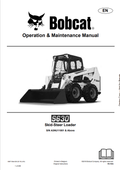 BOBCAT S630 SKID STEER LOADER OPERATION AND MAINTENANCE MANUAL 6987159 PDF
