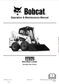 BOBCAT S650 SKID STEER LOADER OPERATION AND MAINTENANCE MANUAL 6990875 PDF