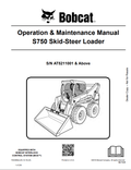 BOBCAT S750 SKID STEER LOADER OPERATION AND MAINTENANCE MANUAL 7252369 PDF