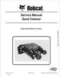 BOBCAT SC200 SAND CLEANER SERVICE MANUAL 7281920 PDF