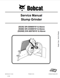 BOBCAT SG30, SG60, SGX60 STUMP GRINDER SERVICE MANUAL 6901091 PDF