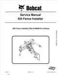 BOBCAT SLIT FENCE INSTALLER SERVICE MANUAL 6904966 PDF