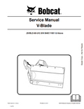 BOBCAT SVBLD-60-UV V BLADE SERVICE MANUAL 7308112 PDF