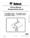 BOBCAT SWEEPER, GUTTER BRUSH SERVICE MANUAL 6900898 PDF