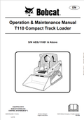BOBCAT T110 COMPACT TRACK LOADER OPERATION AND MAINTENANCE MANUAL PDF