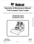 BOBCAT T140 COMPACT TRACK LOADER OPERATION AND MAINTENANCE MANUAL PDF