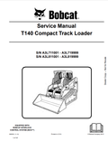 BOBCAT T140 COMPACT TRACK LOADER SERVICE MANUAL PDF