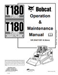 BOBCAT T180 TURBO, T180 TURBO HIGH FLOW COMPACT TRACK LOADER OPERATION AND MAINTENANCE MANUAL 6902501 PDF