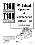 BOBCAT T180 TURBO, T180 TURBO HIGH FLOW COMPACT TRACK LOADER OPERATION AND MAINTENANCE MANUAL 6902820 PDF
