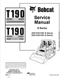 BOBCAT T190 TURBO, T190 TURBO HIGH FLOW COMPACT TRACK LOADER SERVICE MANUAL PDF
