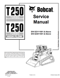 BOBCAT T250 TURBO, T250 TURBO HIGH FLOW COMPACT TRACK LOADER SERVICE MANUAL PDF