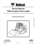 BOBCAT T550 COMPACT TRACK LOADER SERVICE MANUAL PDF
