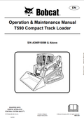 BOBCAT T590 COMPACT TRACK LOADER OPERATION AND MAINTENANCE MANUAL 7277049 PDF