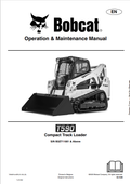 BOBCAT T590 COMPACT TRACK LOADER OPERATION AND MAINTENANCE MANUAL 7294281 PDF
