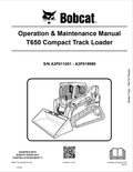 BOBCAT T650 COMPACT TRACK LOADER OPERATION AND MAINTENANCE MANUAL 6987171 PDF