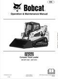 BOBCAT T650 COMPACT TRACK LOADER OPERATION AND MAINTENANCE MANUAL 7276533 PDF