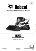 BOBCAT T770 COMPACT TRACK LOADER OPERATION AND MAINTENANCE MANUAL 7276519 PDF