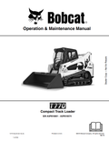 BOBCAT T770 COMPACT TRACK LOADER OPERATION AND MAINTENANCE MANUAL 7277313 PDF