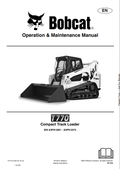 BOBCAT T770 COMPACT TRACK LOADER OPERATION AND MAINTENANCE MANUAL 7277315 PDF