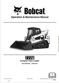 BOBCAT T770 COMPACT TRACK LOADER OPERATION AND MAINTENANCE MANUAL 7277317 PDF