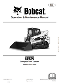 BOBCAT T770 COMPACT TRACK LOADER OPERATION AND MAINTENANCE MANUAL 7371402 PDF