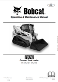 BOBCAT T870 COMPACT TRACK LOADER OPERATION AND MAINTENANCE MANUAL 7318703 PDF
