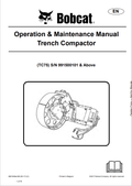 BOBCAT TC75 TRENCHER COMPACTOR OPERATION AND MAINTENANCE MANUAL 6901048 PDF