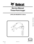 BOBCAT THREE-POINT AUGER SERVICE MANUAL 6989534 PDF