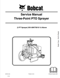 BOBCAT THREE-POINT PTO SPRAYER SERVICE MANUAL 6987353 PDF