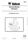 BOBCAT TILTROTATOR SERVICE MANUAL 6987444 PDF