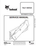BOBCAT TILT TATCH SERVICE MANUAL 6900887 PDF