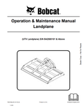 BOBCAT UTV LANDPLANE OPERATION AND MAINTENANCE MANUAL 7282136 PDF