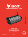 BOBCAT VIBRATORY ROLLER OPERATION AND MAINTENANCE MANUAL 6987312 PDF
