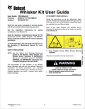 BOBCAT WHISKER KIT OPERATION AND MAINTENANCE MANUAL 7255389 PDF