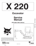 BOBCAT X220 EXCAVATOR SERVICE MANUAL 6720230 PDF