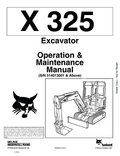 BOBCAT X325 EXCAVATOR OPERATION AND MAINTENANCE MANUAL 6724480 PDF
