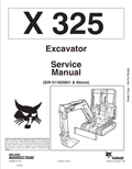 BOBCAT X325 EXCAVATOR SERVICE MANUAL 6722849 PDF